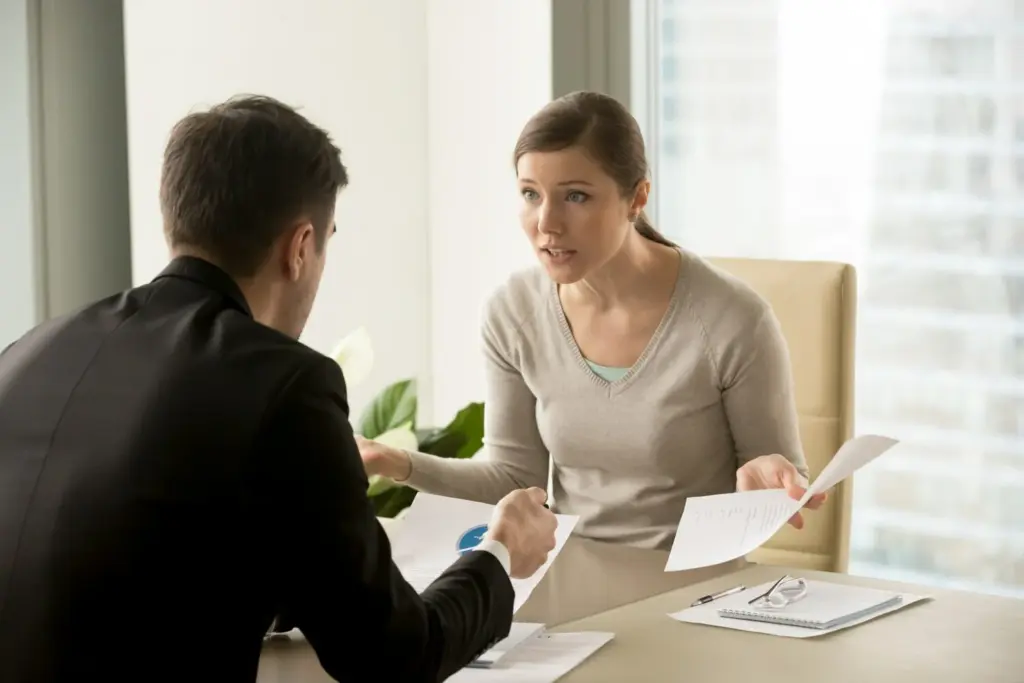 Women Consulting A Separation Lawyer Sydney, Discussing Divorce And Legal Options In A Modern Office
