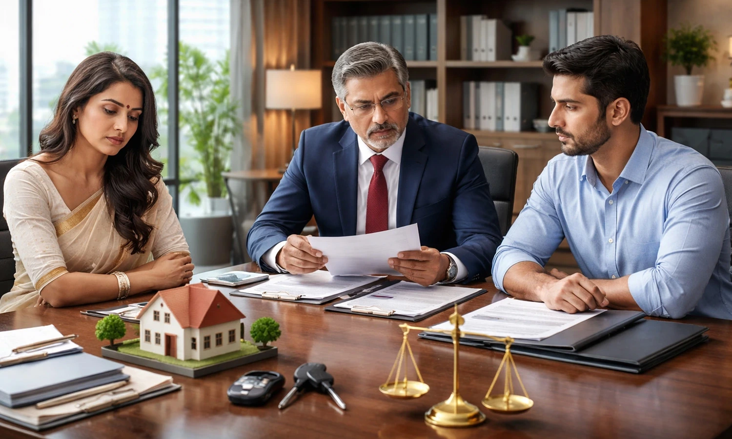 Legal Discussion Between Indian Couple And Lawyer About Divorce Asset Split In Australia Settlement